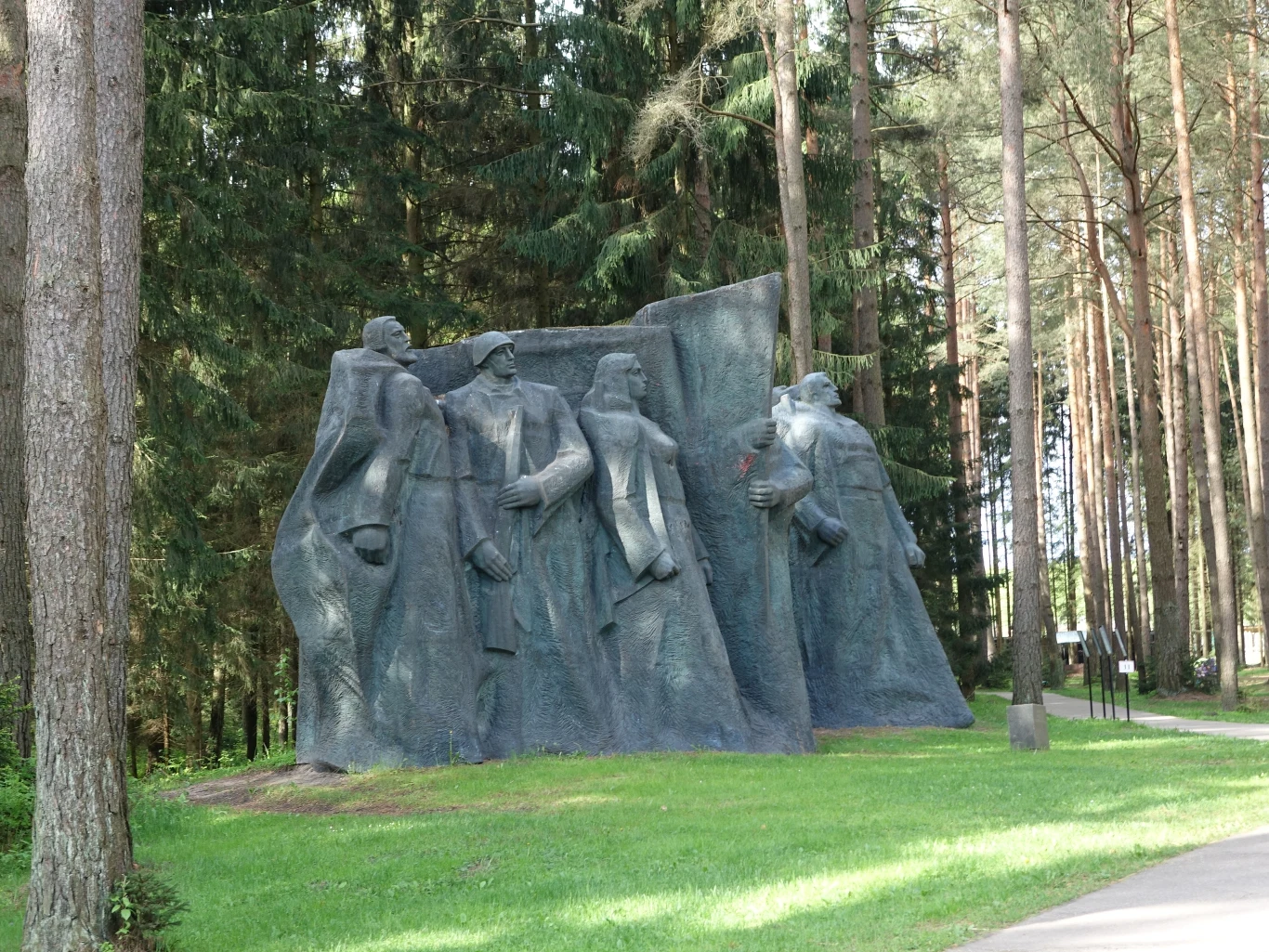 Eksponaty z Parku Grūtas