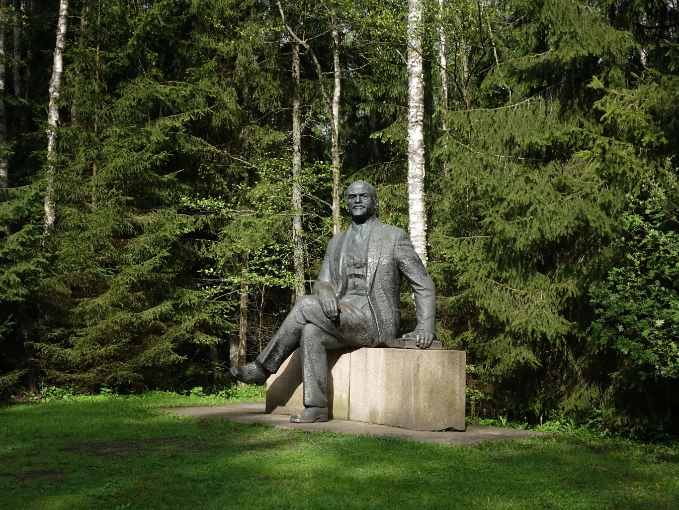 Eksponaty z Parku Grūtas