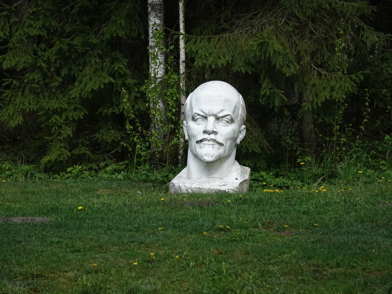 Eksponaty z Parku Grūtas