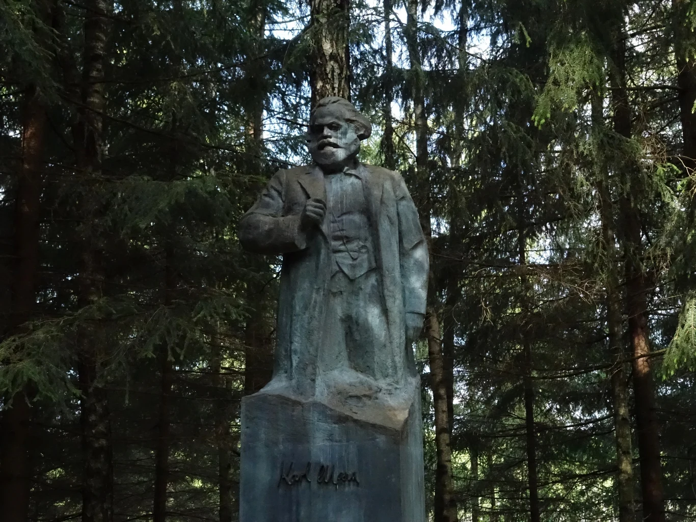 Eksponaty z Parku Grūtas - Karol Marx