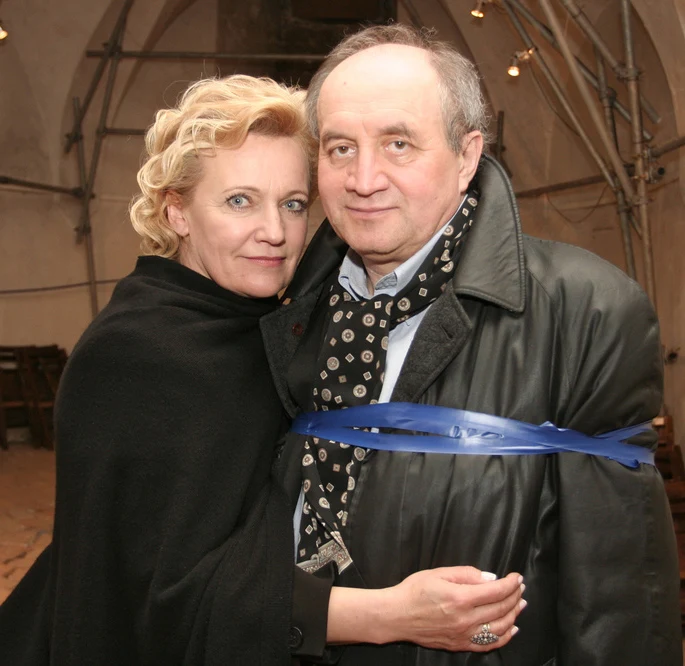 Maria Pakulnis z mężem Maria Pakulnis z mężem