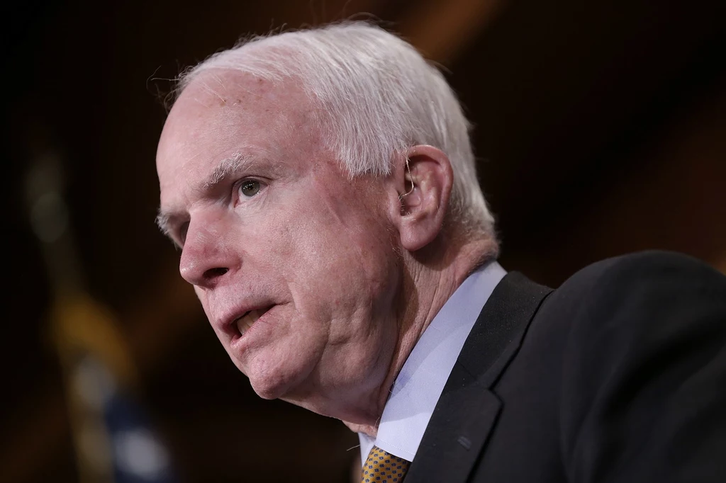 Republikański senator John McCain Republikański senator John McCain