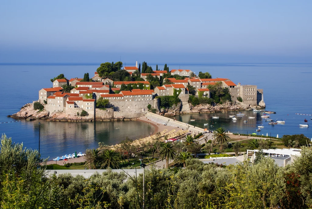 Wysepka Sveti Stefan w Czarnogórze