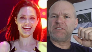 Od lewej aktorka Angelina Jolie (AFP), niemiecki producent filmowy Uwe Boll (YouTube.com)