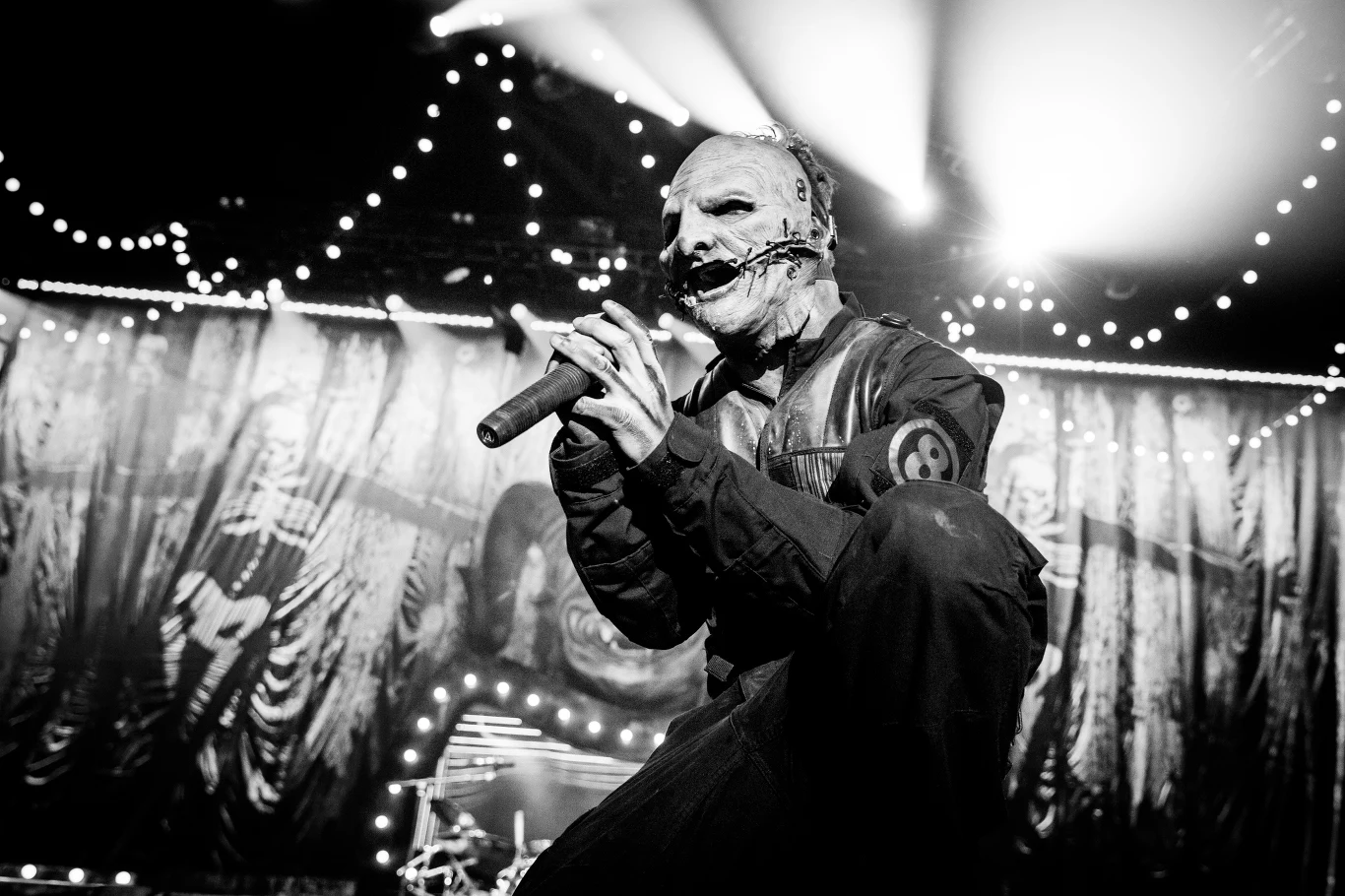 Corey Taylor na scenie w Łodzi