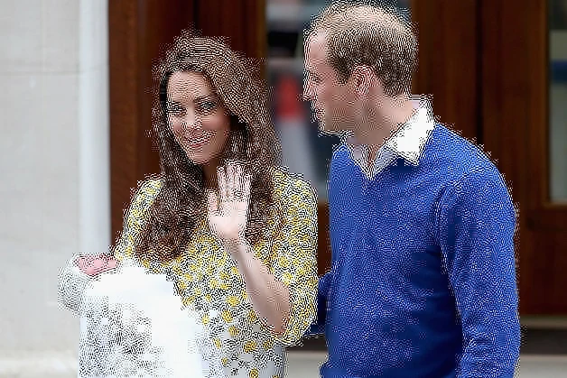 Księżna Kate i książę Wiliam z córką