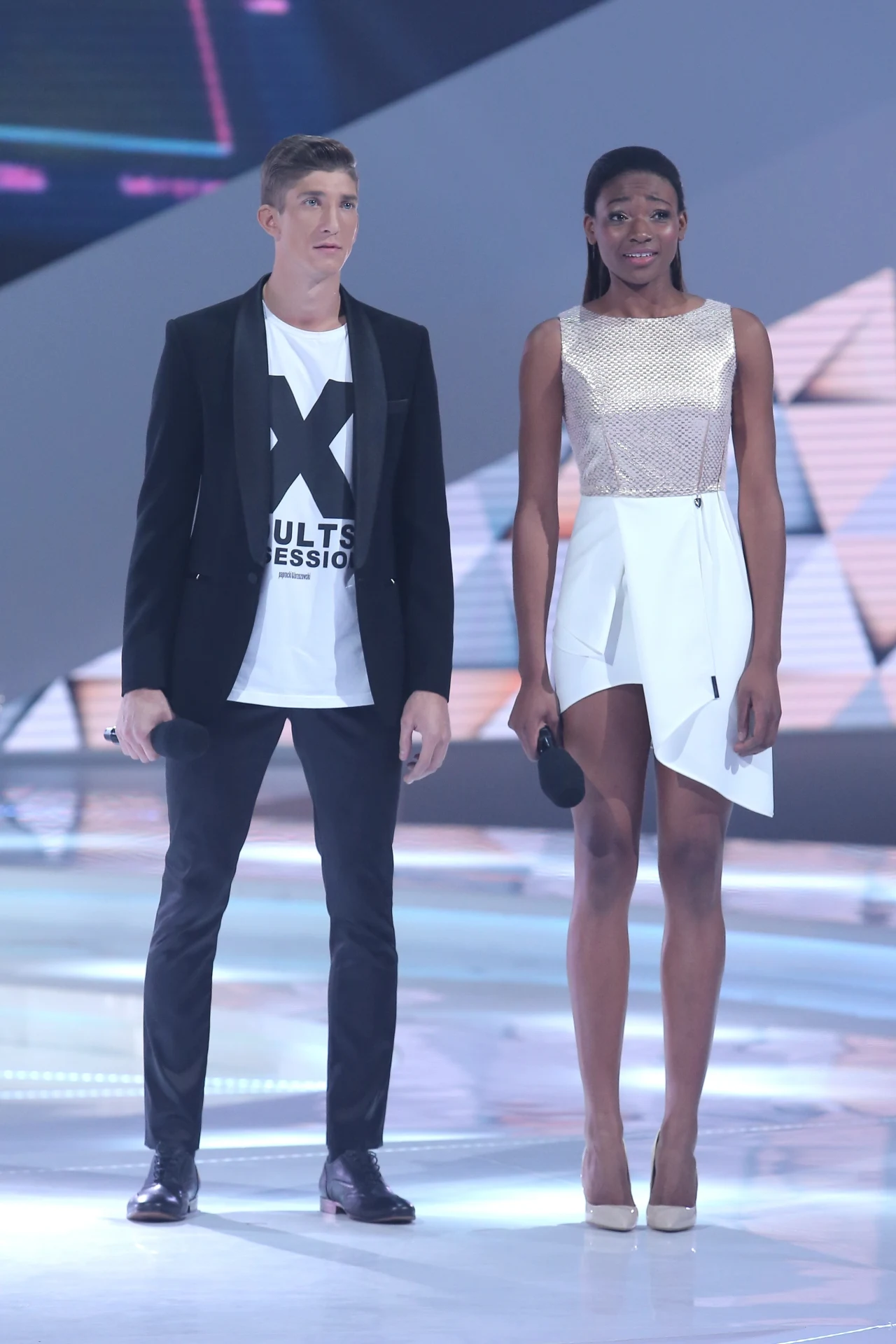 Osi podczas finału "Top Model". Osi podczas finału "Top Model".