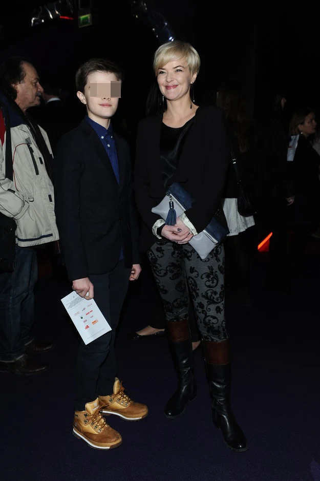 Monika Zamachowska z Tomkiem