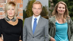 Ewa Kasprzyk jako starostowa, Krystian Wieczorek jako historyk i Joanna Moro jako blondynka
