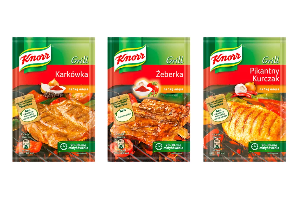 Przyprawy Knorr z linii Grill Przyprawy Knorr z linii Grill