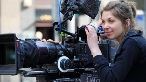 Katarzyna Rosłaniec na planie filmu "Bejbi blues"