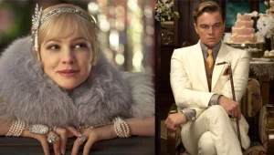 Carey Mulligan wpatrzona w Leonardo DiCaprio.