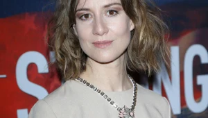 Maja Ostaszewska na premierze filmu "Jack Strong"