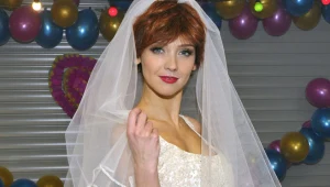 Andżelika Piechowiak w sukni ślubnej pojawiła się już na planie teledysku grupy Poparzeni Kawą Trzy