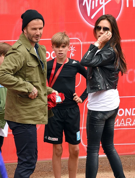 Victoria z Davidem i synem  Victoria z Davidem i synem