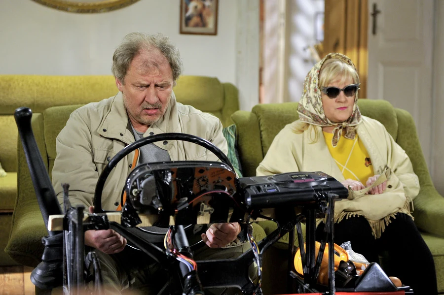 Marzena Kipiel-Sztuka i Andrzej Grabowski w "Świecie według Kiepskich"