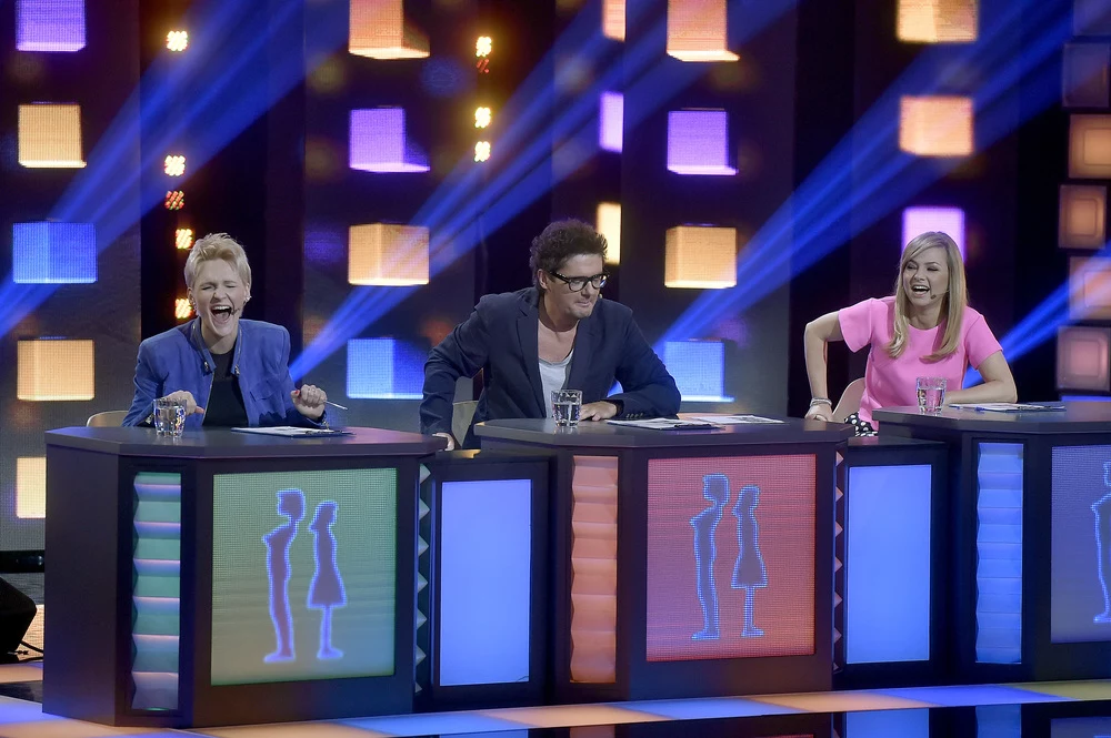 Jury "Małych gigantów": Agnieszka Chylińska, Kuba Wojewódzki i Katarzyna Bujakiewicz Jury "Małych gigantów": Agnieszka Chylińska, Kuba Wojewódzki i Katarzyna Bujakiewicz