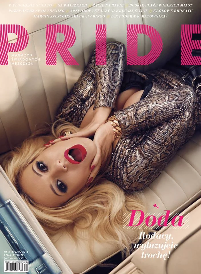 Okładka magazynu "Pride" z Dodą Okładka magazynu "Pride" z Dodą