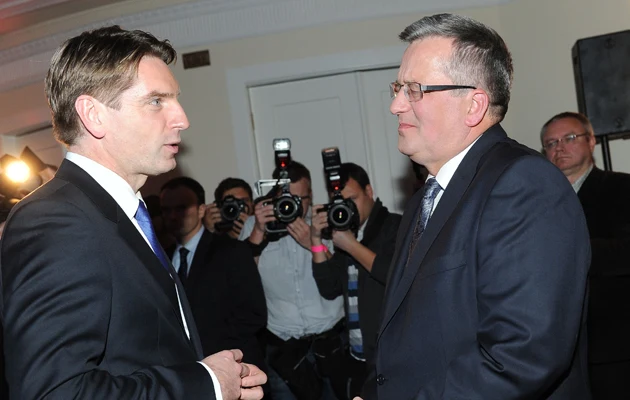 Tomasz Lis i Bronisław Komorowski