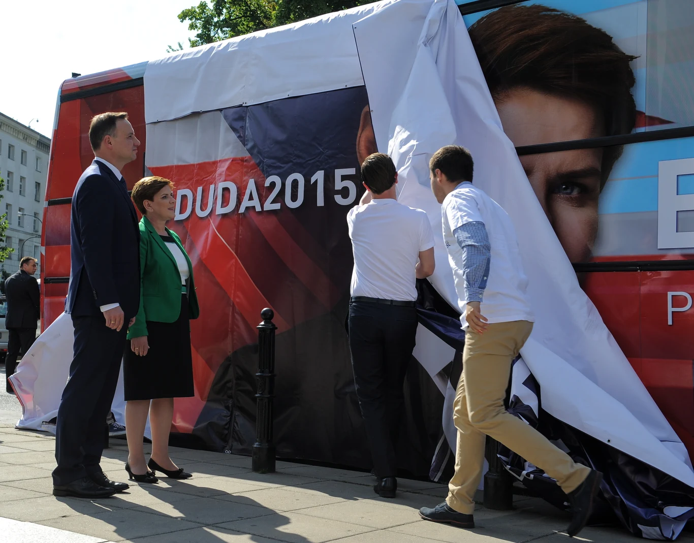Andrzej Duda i Beata Szydło na wspólnej konferencji prasowej