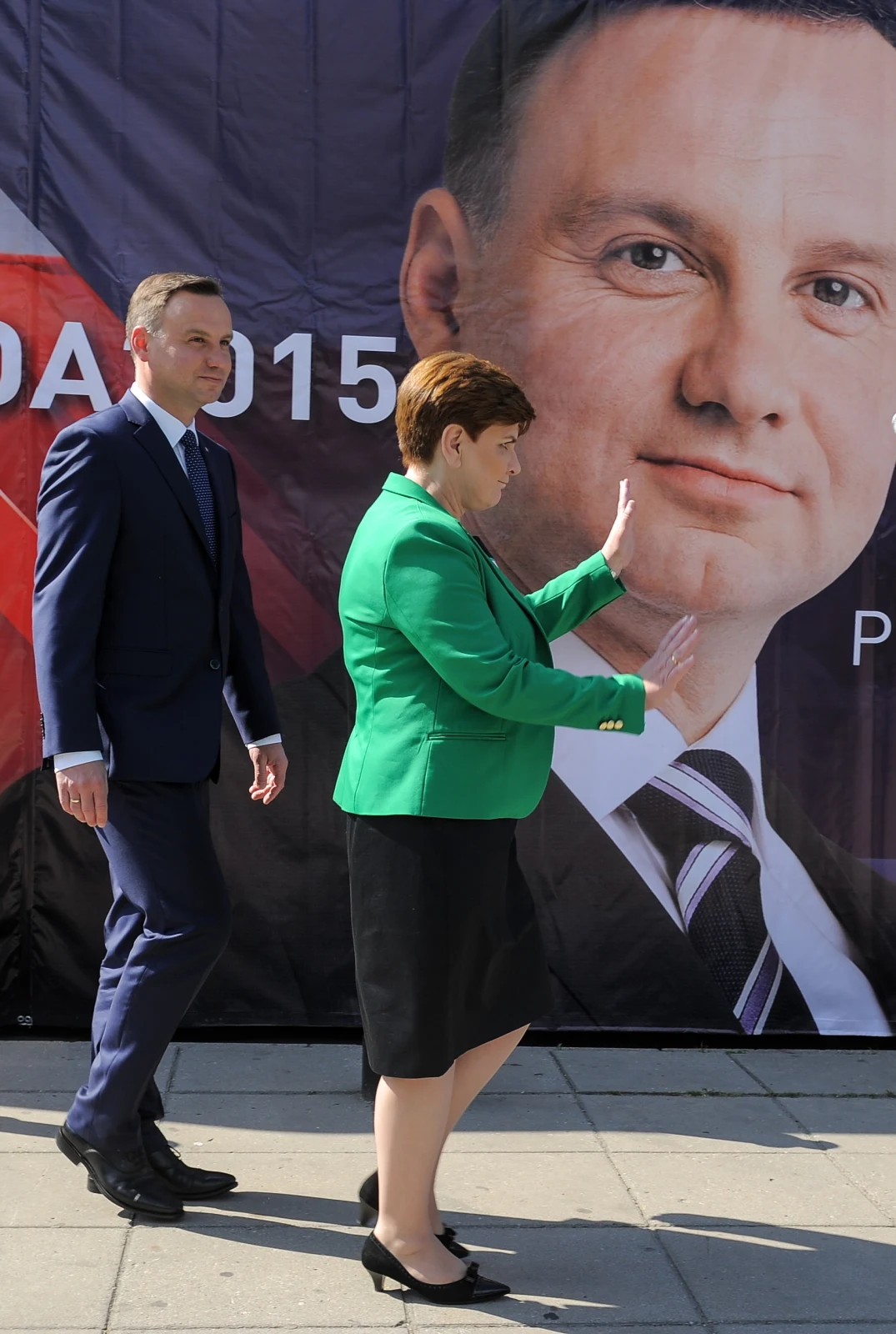 Andrzej Duda i Beata Szydło na wspólnej konferencji prasowej