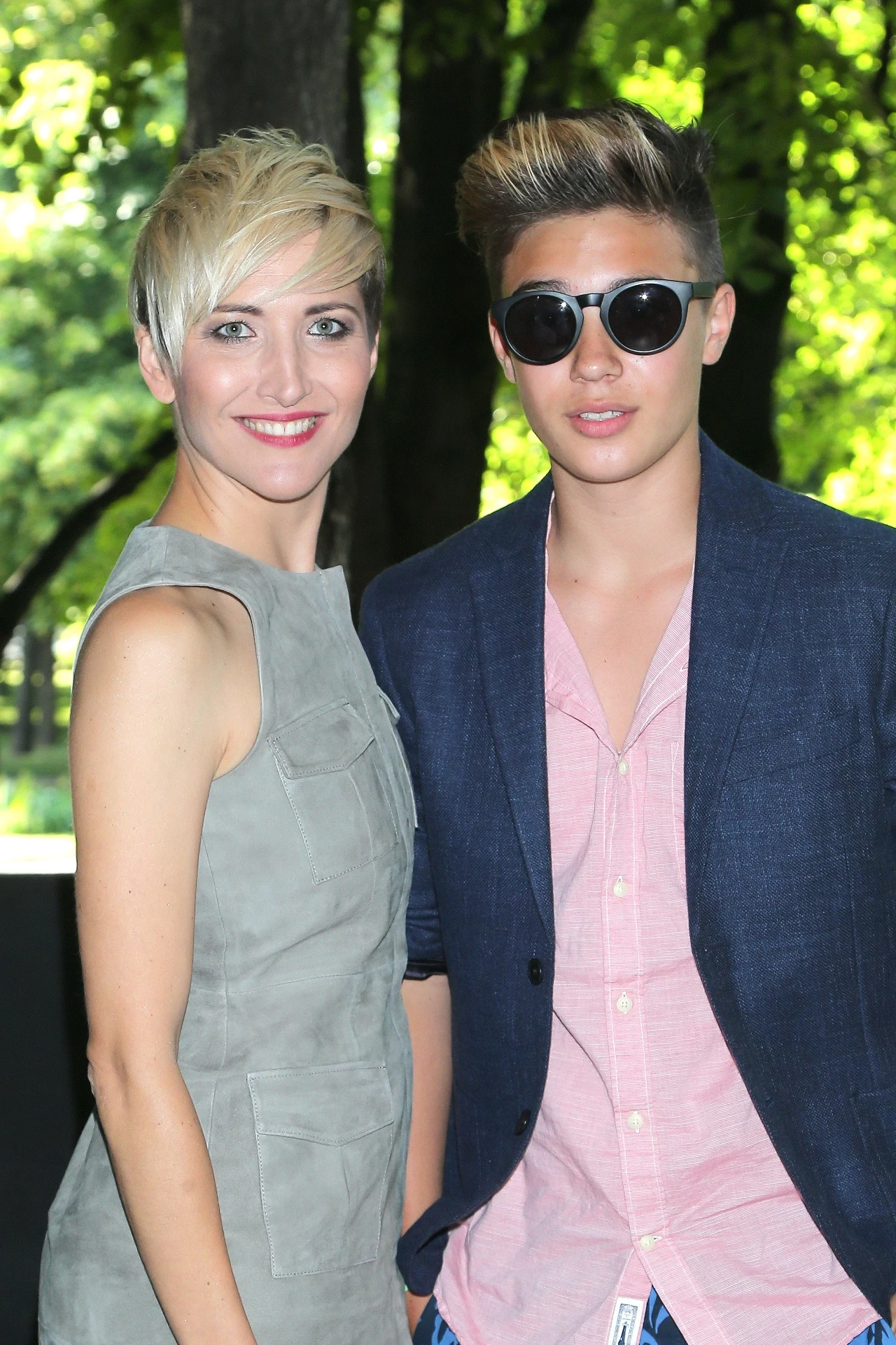 Leon Myszkowski z ciotką Magdą "pierwszą damą" Leon Myszkowski z ciotką Magdą "pierwszą damą"