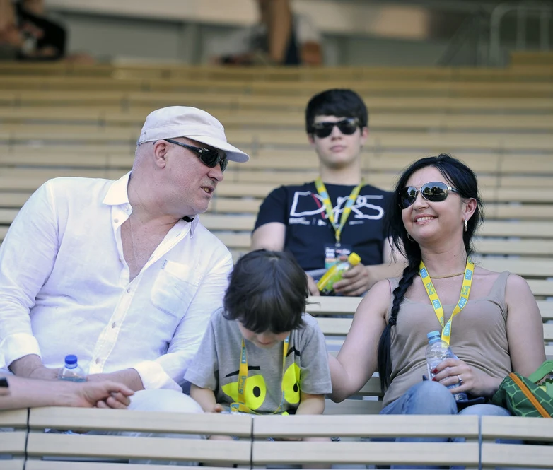 Ryszard Rynkowski z żoną i synem Ryszard Rynkowski z żoną i synem