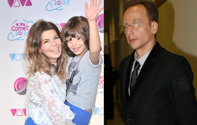 Edyta Górniak z synem oraz Dariusz K.