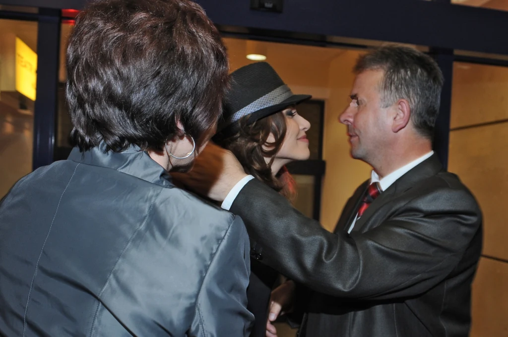 Marta Żmuda-Trzebiatowska z ojcem Marta Żmuda-Trzebiatowska z ojcem