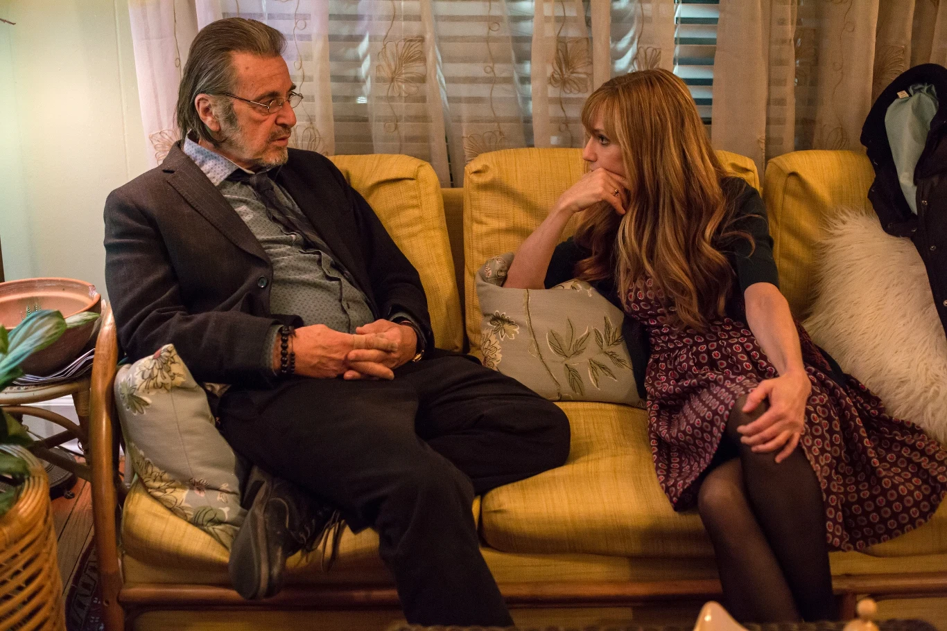 Al Pacino i Holly Hunter w scenie z filmu "Manglehorn"