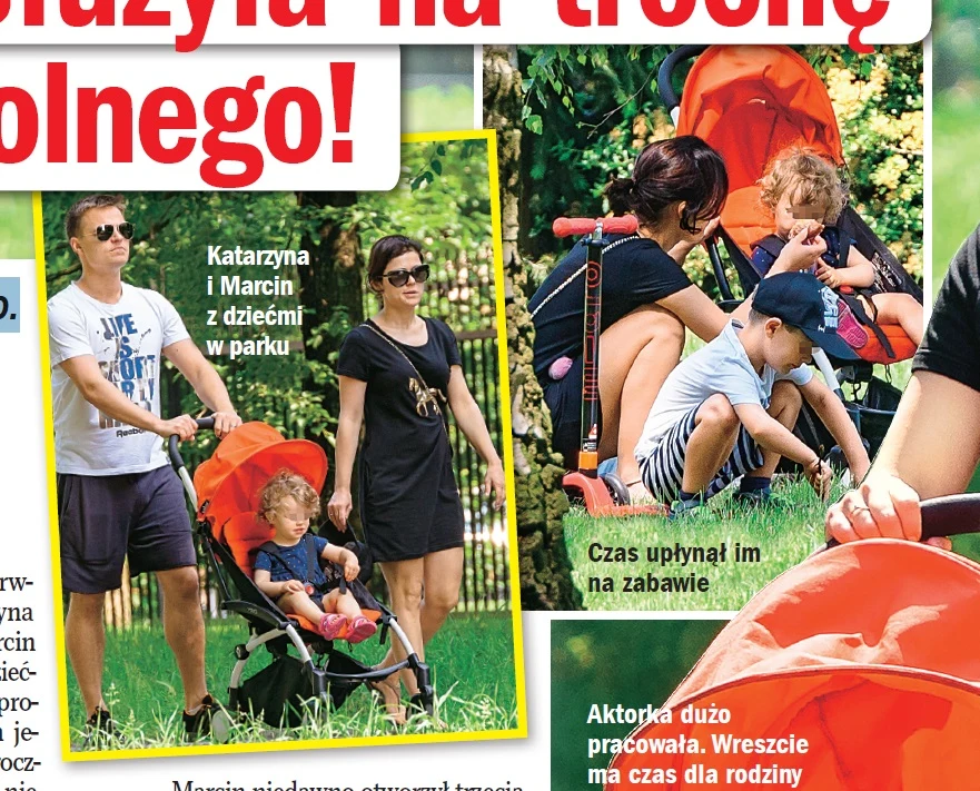 Kasia Cichopek z rodziną (Źródło: Życie na Gorąco) Kasia Cichopek z rodziną (Źródło: Życie na Gorąco)