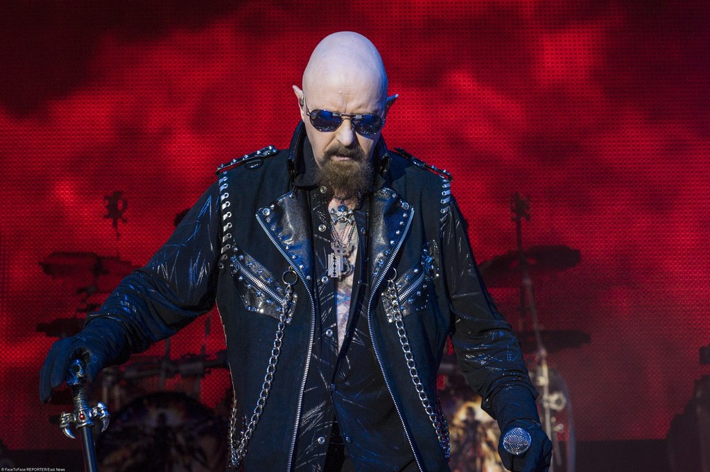 Rob Halford (Judas Priest) podczas koncert w Berlinie 9 czerwca