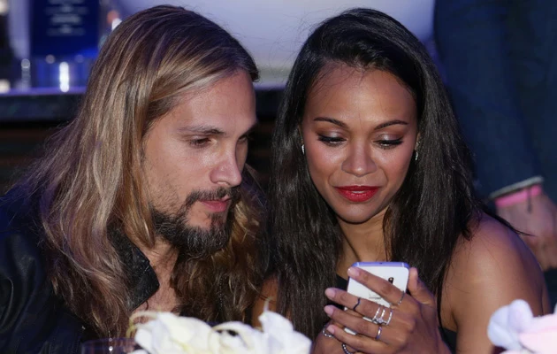 Zoe Saldana z mężem