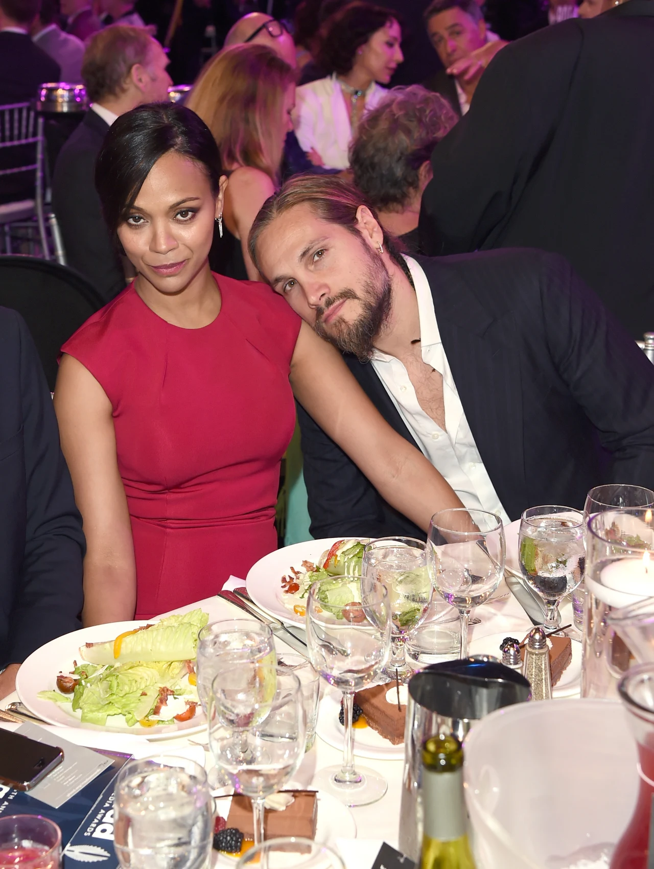 Zoe Saldana z mężem Zoe Saldana z mężem