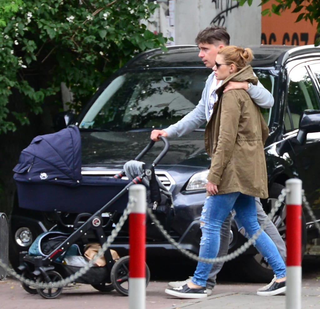 Ola Kisio z partnerem i synem