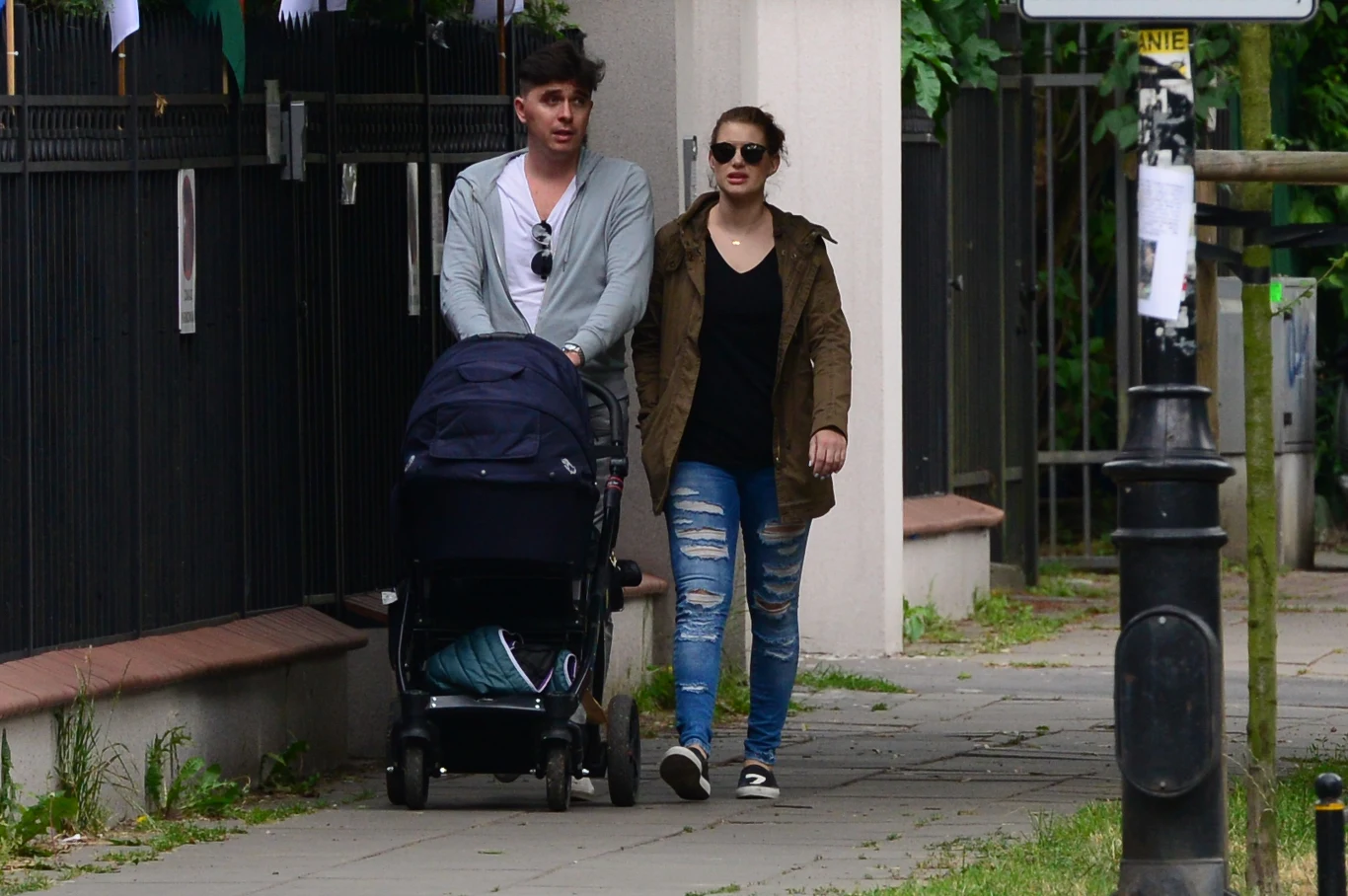 Ola Kisio z partnerem i synem