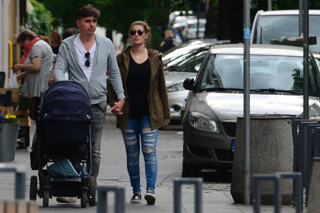 Ola Kisio z partnerem i synem