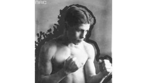 Antoni Czortek, bokser. Fotografia sytuacyjna z 1938 roku