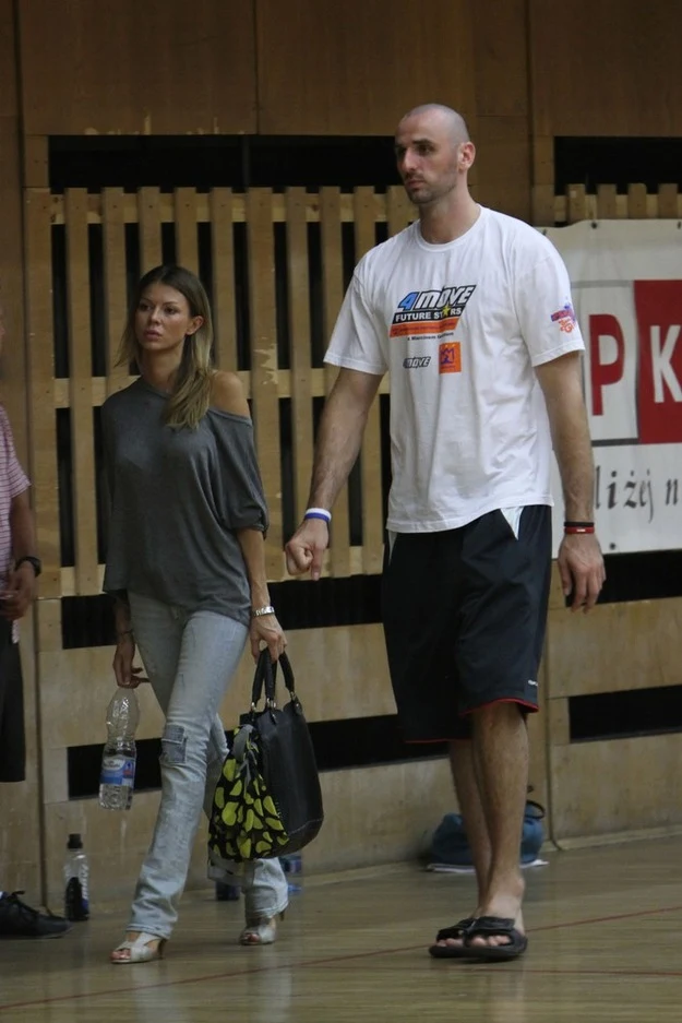 Marcin Gortat z byłą partnerką Marcin Gortat z byłą partnerką