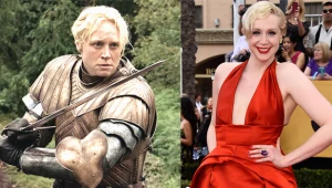 Gwendoline Christie: 36-letnia aktorka ma 191 cm wzrostu i na planie bez trudu potrafi władać 13-kilogramowym mieczem. Gdy jednak założy elegancką wieczorową suknię, aż trudno uwierzyć, że ona i serialowa Brienne to ta sama osoba