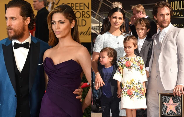 Camila Alves i Matthew McConaughey z dziećmi