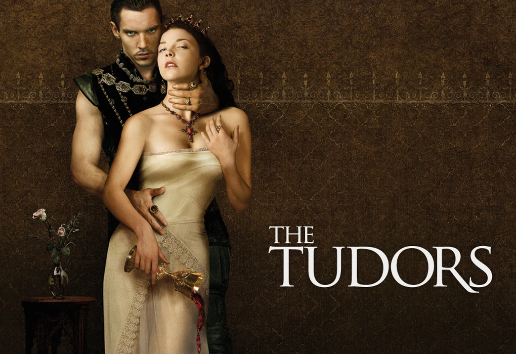 Jeden z plakatów reklamujących serial "Dynastia Tudorów"