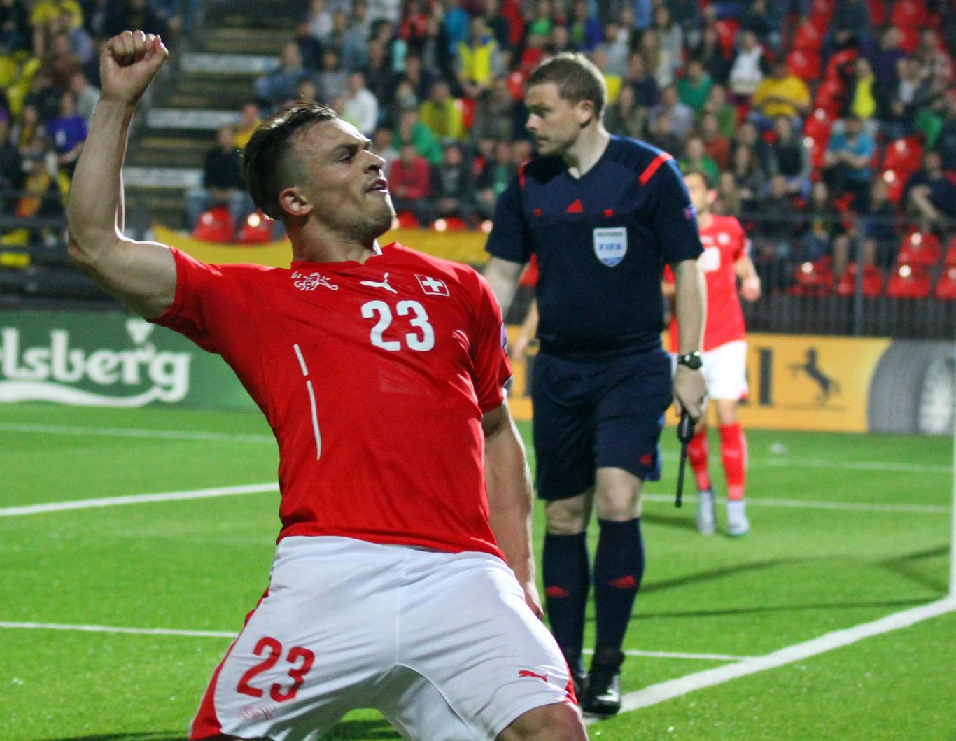 Shaqiri w barwach reprezentacji Szwajcarii Shaqiri w barwach reprezentacji Szwajcarii