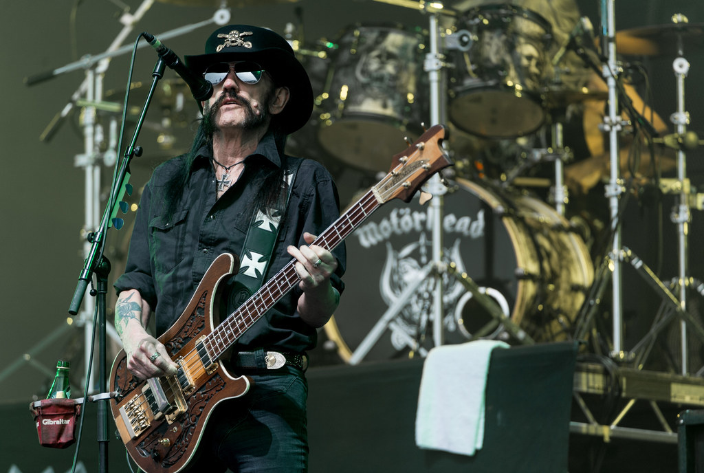 Lemmy (Motorhead) podczas festiwalu Glastonbury 2015