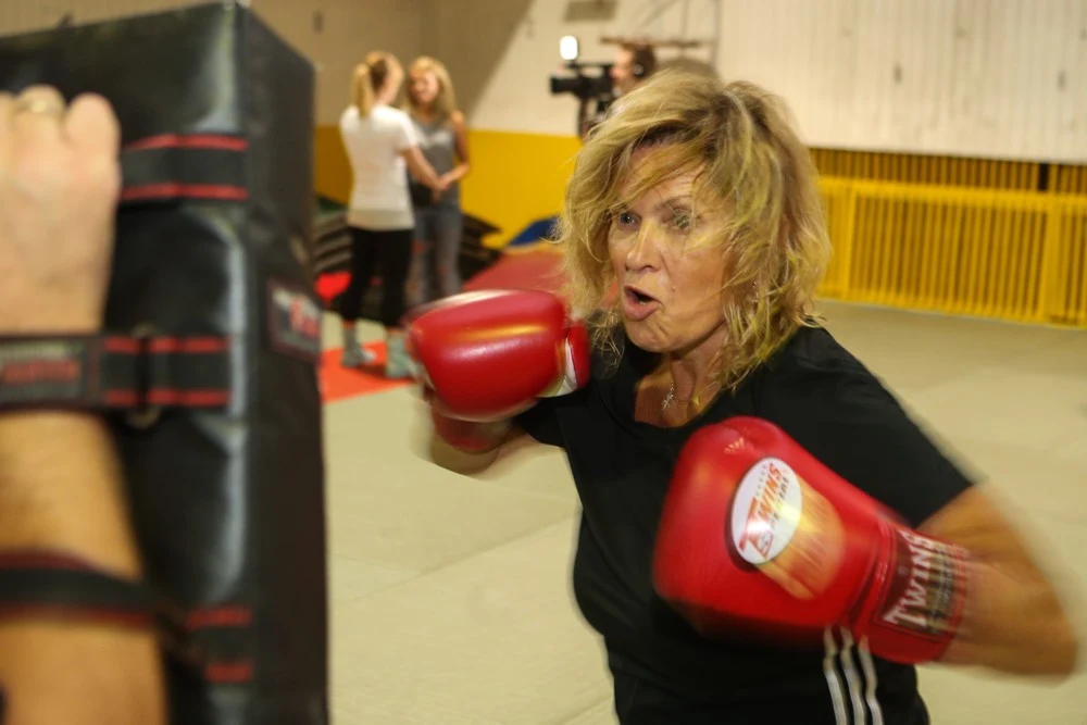 Ewa Kasprzyk podczas treningu Ewa Kasprzyk podczas treningu