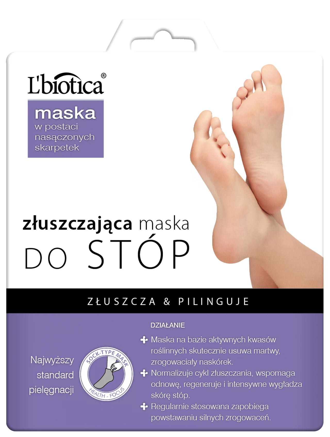 Maska złuszczająca do stóp L'Biotica Maska złuszczająca do stóp L'Biotica