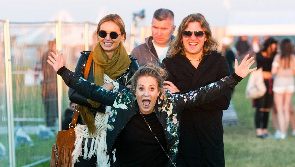 Fotoreporterzy na Open'er Festivalu zauważyli w tłumie Agnieszkę Szulim