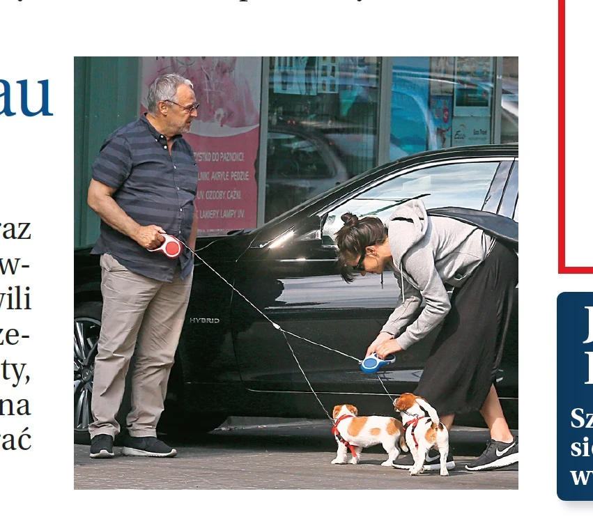 Marek i Antonina z pieskami Marek i Antonina z pieskami