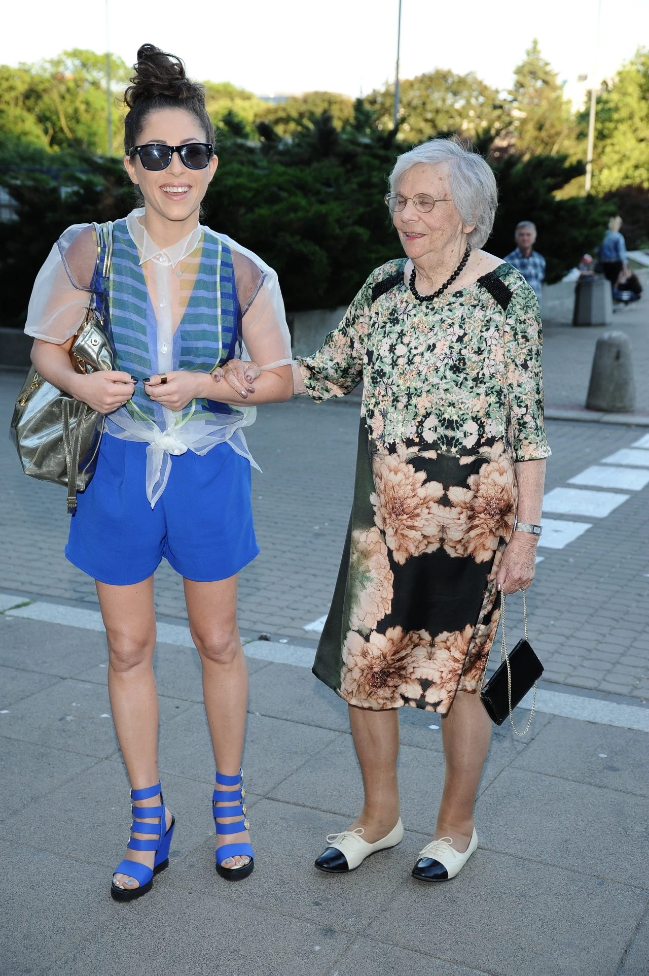 Natalia Kukulska z babcią na promocji książki Natalia Kukulska z babcią na promocji książki