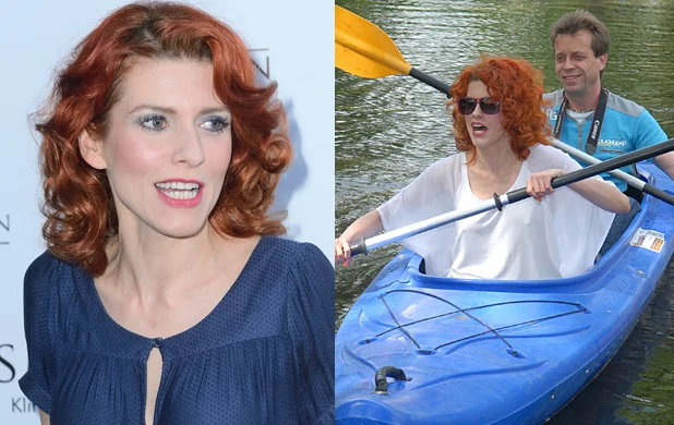 Agnieszka Wielgosz ze swoim nauczycielem hiszpańskiego Danielem Kozakiewiczem